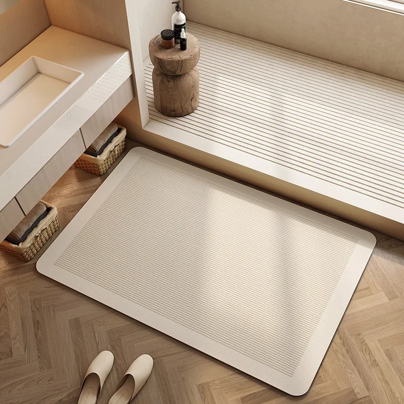 Bathroom Floor Mat Diatomite S - Bamboo Bath Mat 评论和价格