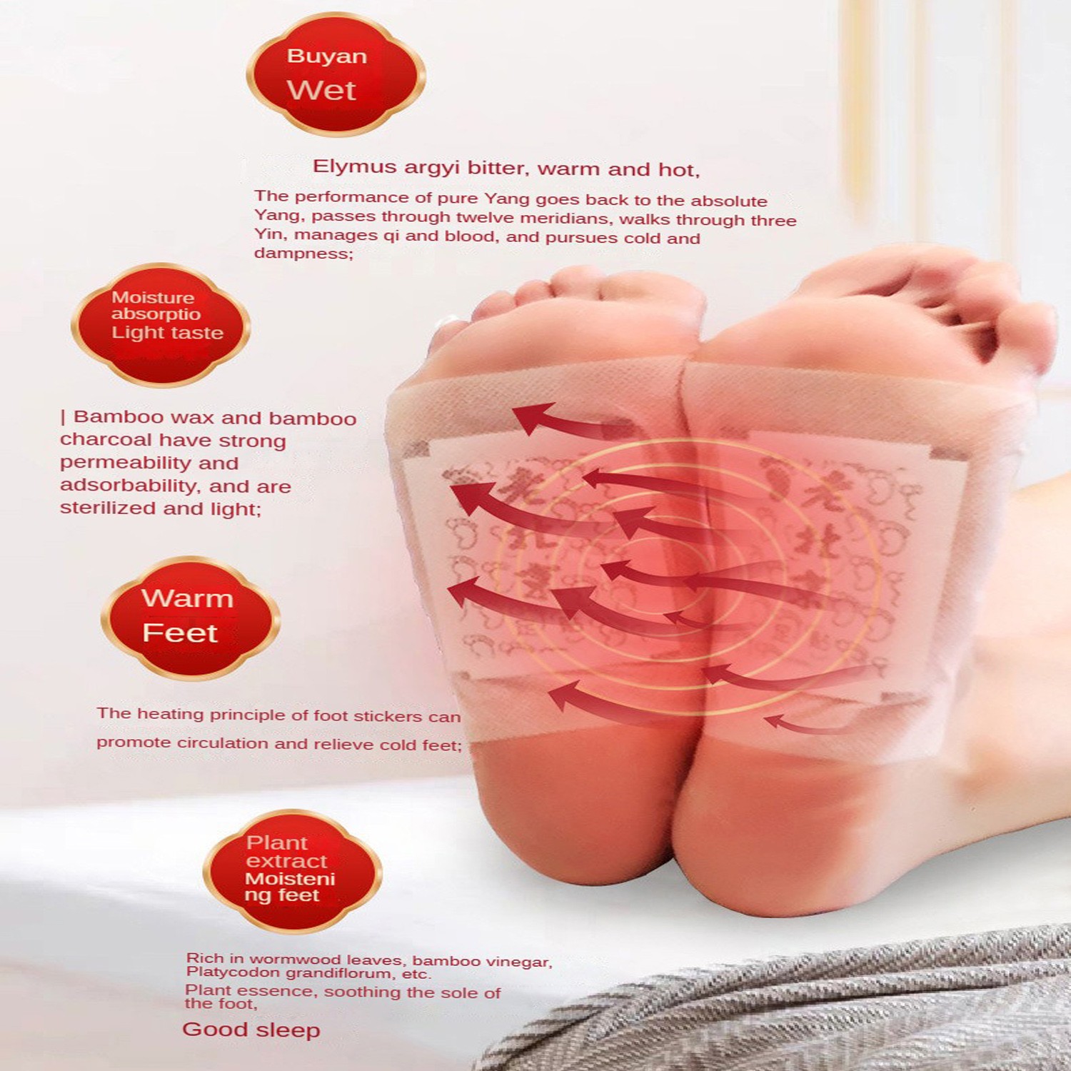 50pcs Pads+50pcs Detox Foot Pa - Detox Foot Patch 评论和价格