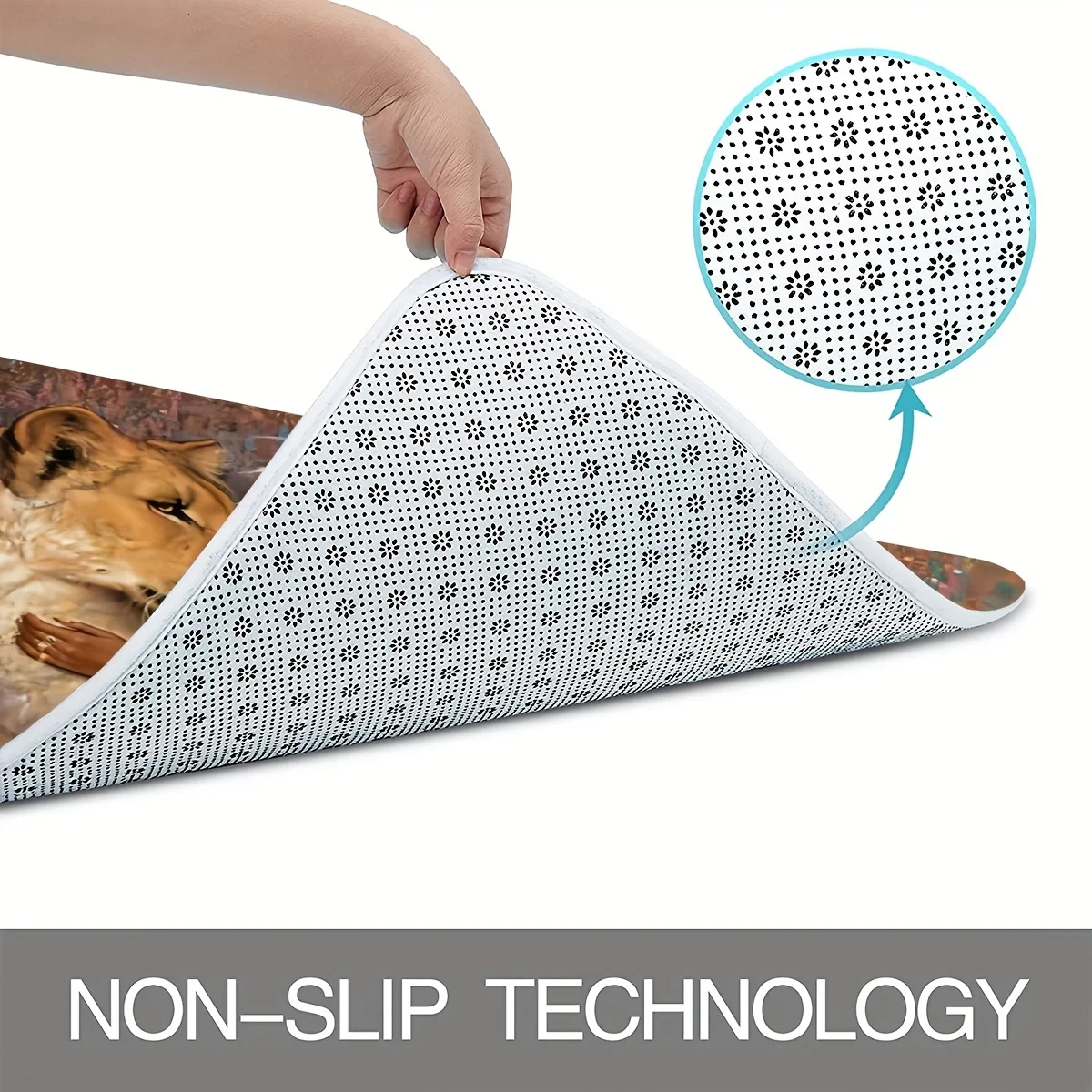 Regal Royal Lion and Queen Maj - Bamboo Bath Mat 评论和价格